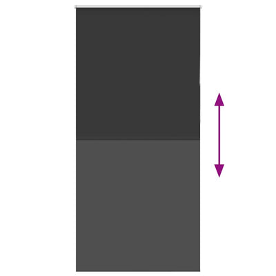 Musta rullaverho blackout Lutia 105x210cm (kankaan leveys 100,7 cm)