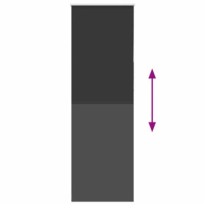 Musta rullaverho blackout Lutia 75x230cm (kankaan leveys 70,7 cm)