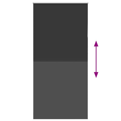 Musta rullaverho blackout Lutia 115x230cm (kankaan leveys 110,7 cm)