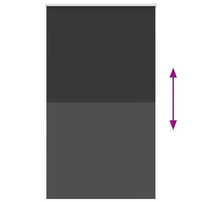 Musta rullaverho blackout Lutia 125x230cm (kankaan leveys 121,6 cm)