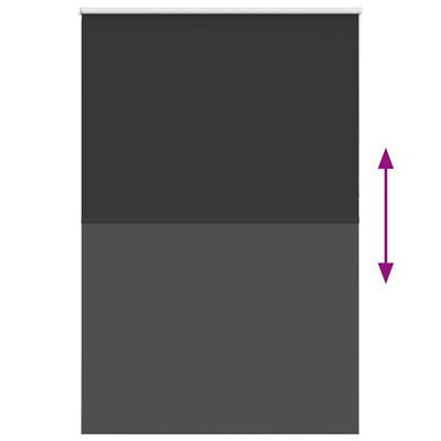 Musta rullaverho blackout Lutia 155x230cm (kankaan leveys 151,6 cm)