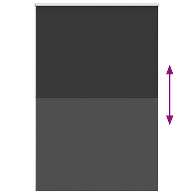 Musta rullaverho blackout Lutia 160x230cm (kankaan leveys 156,6 cm)