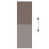 Musta rullaverho blackout kahvi Lutia 60x150cm (kankaan leveys 55,7 cm)
