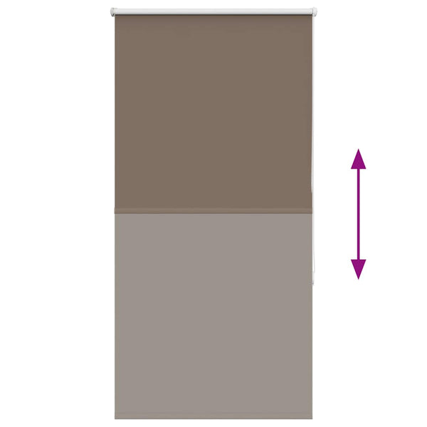 Musta rullaverho blackout kahvi Lutia 80x150cm (kankaan leveys 75,7 cm)