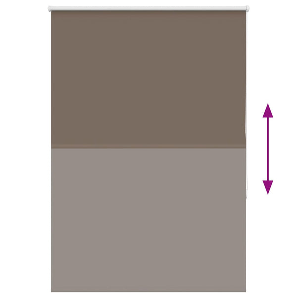 Musta rullaverho blackout kahvi Lutia 90x150cm (kankaan leveys 85,7 cm)