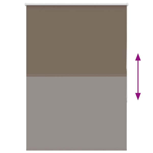 Musta rullaverho blackout kahvi Lutia 105x150cm (kankaan leveys 100,7 cm)