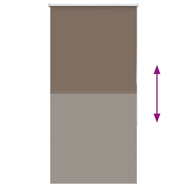Musta rullaverho blackout kahvi Lutia 80x175cm (kankaan leveys 75,7 cm)
