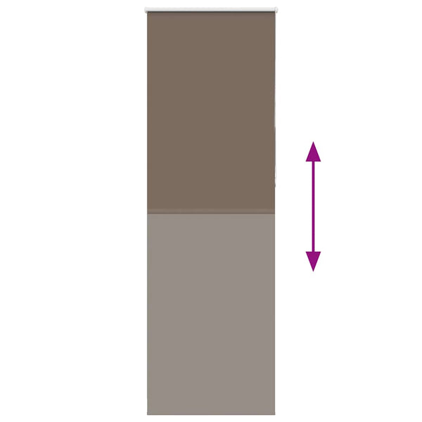 Musta rullaverho blackout kahvi Lutia 75x210cm (kankaan leveys 70,7 cm)