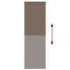 Musta rullaverho blackout kahvi Lutia 80x210cm (kankaan leveys 75,7 cm)