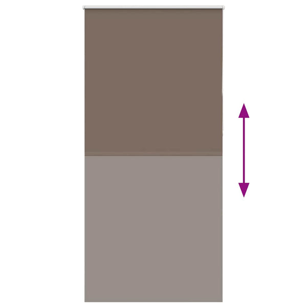 Musta rullaverho blackout kahvi Lutia 100x230cm (kankaan leveys 95,7 cm)