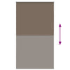 Musta rullaverho blackout kahvi Lutia 140x230cm (kankaan leveys 136,6 cm)
