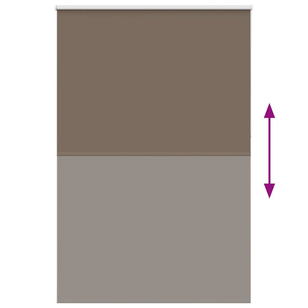 Musta rullaverho blackout kahvi Lutia 160x230cm (kankaan leveys 156,6 cm)