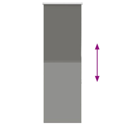 Harmaa rullaverho blackout Lutia 60x130cm (kankaan leveys 55,7 cm)