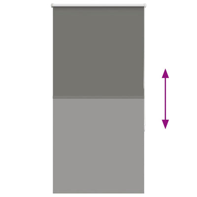 Harmaa rullaverho blackout Lutia 65x130cm (kankaan leveys 60,7 cm)