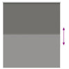 Harmaa rullaverho blackout Lutia 125x130cm (kankaan leveys 121,6 cm)