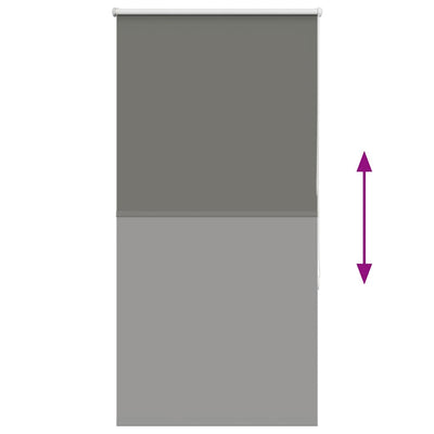 Harmaa rullaverho blackout Lutia 80x150cm (kankaan leveys 75,7 cm)