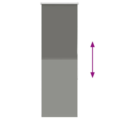 Harmaa rullaverho blackout Lutia 40x175cm (kankaan leveys 35,7 cm)