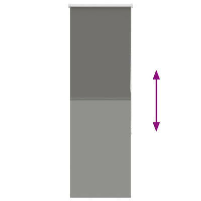 Harmaa rullaverho blackout Lutia 60x175cm (kankaan leveys 55,7 cm)