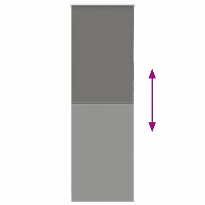 Harmaa rullaverho blackout Lutia 75x210cm (kankaan leveys 70,7 cm)