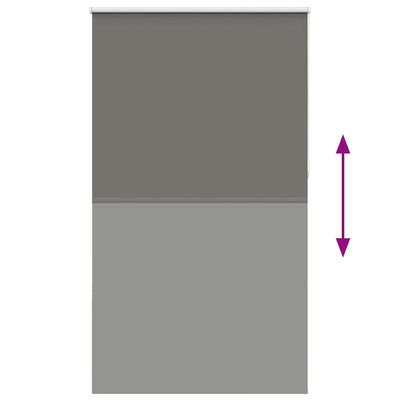 Harmaa rullaverho blackout Lutia 130x210cm (kankaan leveys 126,6 cm)