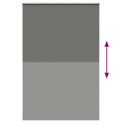 Harmaa rullaverho blackout Lutia 165x210cm (kankaan leveys 161,6 cm)