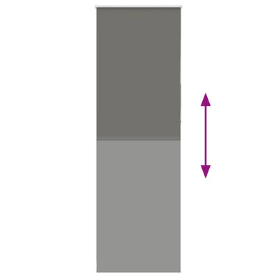 Harmaa rullaverho blackout Lutia 65x230cm (kankaan leveys 60,7 cm)