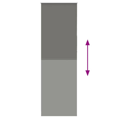 Harmaa rullaverho blackout Lutia 80x230cm (kankaan leveys 75,7 cm)