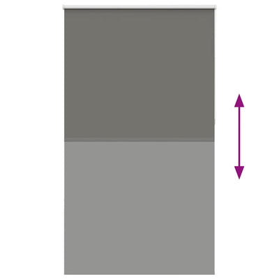 Harmaa rullaverho blackout Lutia 135x230cm (kankaan leveys 131,6 cm)