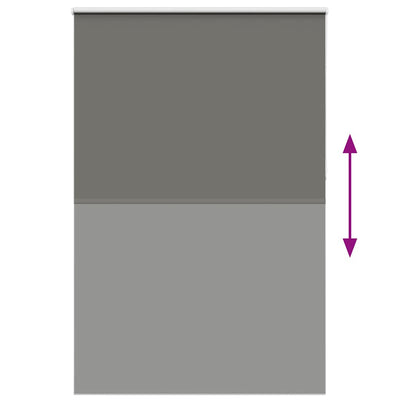 Harmaa rullaverho blackout Lutia 155x230cm (kankaan leveys 151,6 cm)