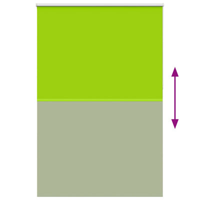 Vihreitä rullaverho blackout lehdet Lutia 165x210cm (kankaan leveys)