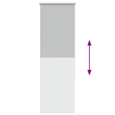 Vaalean harmaa rullaverho blackout Lutia 45x130cm (kankaan leveys)