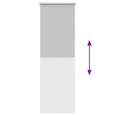 Vaalean harmaa rullaverho blackout Lutia 50x130cm (kankaan leveys)