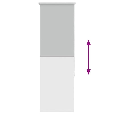 Vaalean harmaa rullaverho blackout Lutia 60x130cm (kankaan leveys)