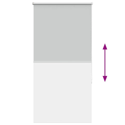 Vaalean harmaa rullaverho blackout Lutia 80x130cm (kankaan leveys)