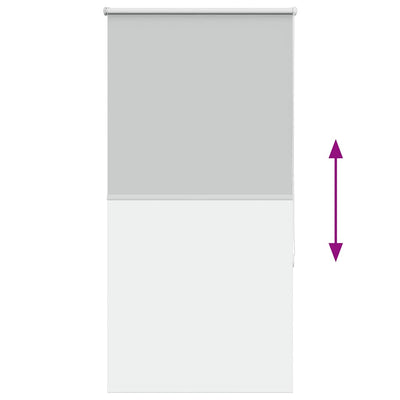 Vaalean harmaa rullaverho blackout Lutia 75x175cm (kankaan leveys)