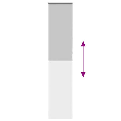 Vaalean harmaa rullaverho blackout Lutia 55x210cm (kankaan leveys)