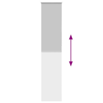 Vaalean harmaa rullaverho blackout Lutia 60x210cm (kankaan leveys)