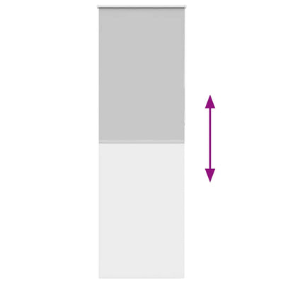 Vaalean harmaa rullaverho blackout Lutia 70x210cm (kankaan leveys)