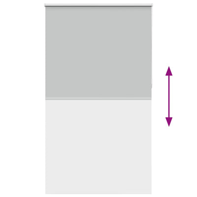 Vaalean harmaa rullaverho blackout Lutia 130x210cm (kankaan leveys)