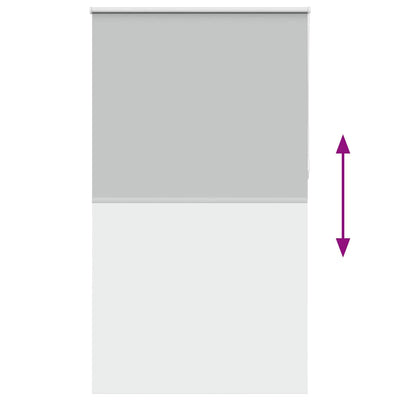 Vaalean harmaa rullaverho blackout Lutia 135x210cm (kankaan leveys)