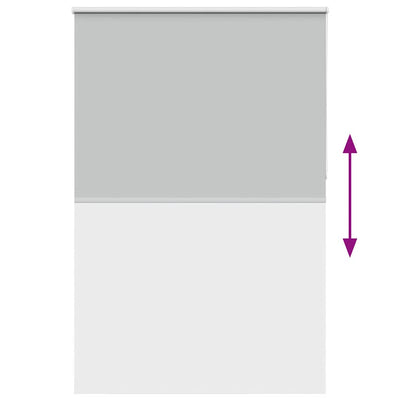 Vaalean harmaa rullaverho blackout Lutia 160x210cm (kankaan leveys)