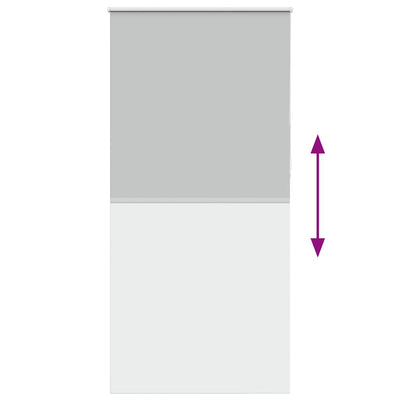 Vaalean harmaa rullaverho blackout Lutia 90x230cm (kankaan leveys)