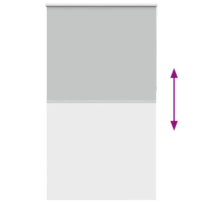 Vaalean harmaa rullaverho blackout Lutia 135x230cm (kankaan leveys)