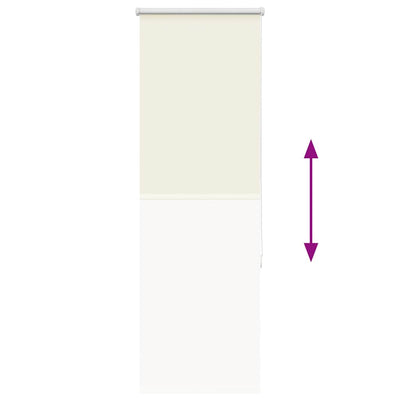 Luonnonvalkoinen rullaverho Lutia 40x130cm (kankaan leveys 35,7 cm)