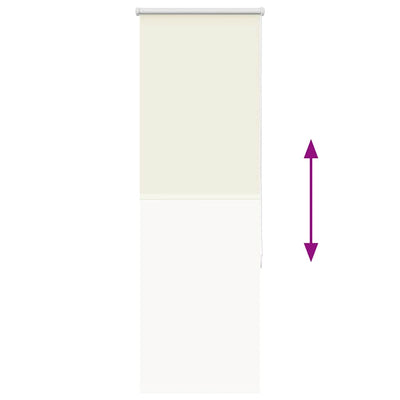 Luonnonvalkoinen rullaverho Lutia 50x130cm (kankaan leveys 45,7 cm)