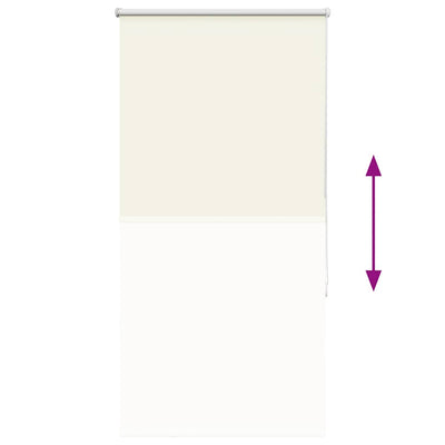 Luonnonvalkoinen rullaverho Lutia 70x130cm (kankaan leveys 65,7 cm)