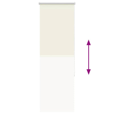 Luonnonvalkoinen rullaverho Lutia 50x150cm (kankaan leveys 45,7 cm)