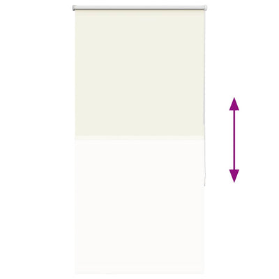 Luonnonvalkoinen rullaverho Lutia 75x150cm (kankaan leveys 70,7 cm)