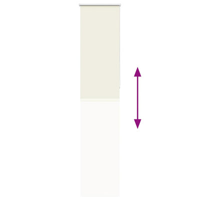 Luonnonvalkoinen rullaverho Lutia 40x210cm (kankaan leveys 35,7 cm)