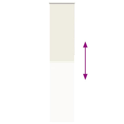 Luonnonvalkoinen rullaverho Lutia 60x210cm (kankaan leveys 55,7 cm)